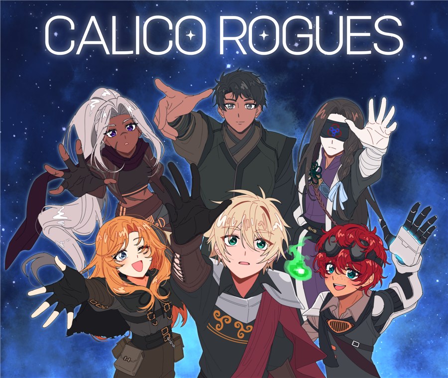 Calico Rogues cover art by Kom